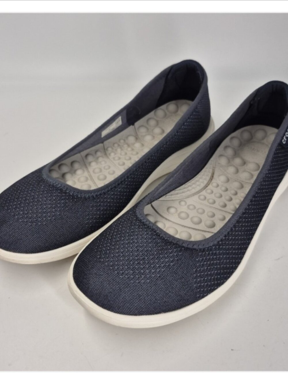 Crocs Women's Size 8 Reviva Ballet Flats Blue Walking Slip On Shoes 205880